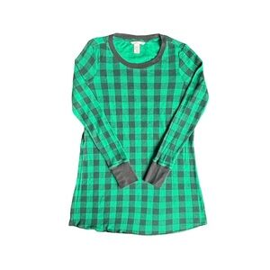 Victoria's Secret Plaid green and black holiday Pj Dress